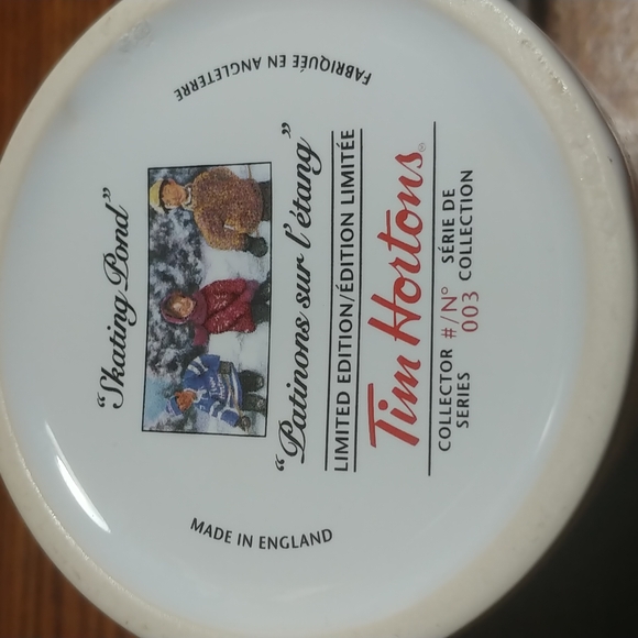 Tim Horton's collection coffee mug. #003 skating pond - Picture 3 of 3